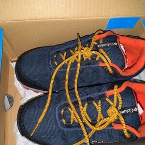 Columbia Navy and Orange Trail Shoes